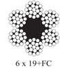 6x19 FC Extra Improved Plow Steel (EIPS)