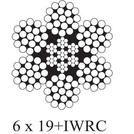 6x19 IWRC Extra Improved Plow Steel (EIPS)